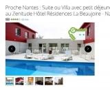 Bon plan Nantes : à partir de 37€ avec petit dej pour deux la nuit dans un hotel avec piscine