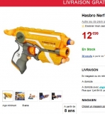 Pistolet nerf elite firestrike qui revient à 2.6 euros pour les adherents fnac .. super affaire