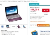 Netbook Asus à 178€ à nouveau disponible