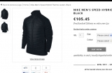 Veste Nike Speed Hybrid à 63 euros contre 100 sur le site officiel
