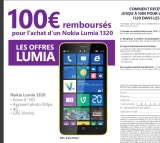 Super affaire : 100 euros de remboursement sur le smartphone nokia 1320 qui revient à moins de 100 euros