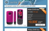 Telephone nokia c2-05 à moins de 20 euros en prépayé le 2/10 à partir de 19heures (jusqu&rsquo;au 4/10)