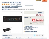 Moins de 40 euros un autoradio cd avec port usb et port carte sd