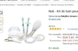 Super affaire puericulture : kit de soin nouveaux nés NUK à 7.4€ !!