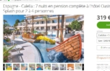 Vacances: 319€ en PC en hotel en Espagne pour 2ad+ 1enfant arrivée12 ou 19 mai