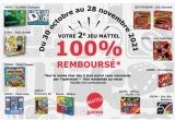 Offre Jeux Mattel 2021 : deuxieme jeu 100% remboursé
