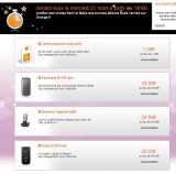 Vente flash orange du 21 – 22 mars : puce mobicarte à 1.99 euros avec 10 euros de communications , samsung E1190 à 19 euros