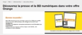 Abonnés Orange: gratuit toute la presse et les bds jusqu&rsquo;en avril 2018