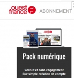 Gratuit pendant 3 mois , OUEST FRANCE en édition numérique