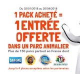 Un pack Kinder acheté = 1 entrée gratuite dans un parc animalier