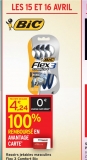 Gratuit : pack rasoirs bic 100% remboursé chez intermarché les 15 et 16 avril