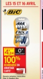 Gratuit : pack rasoirs bic 100% remboursé chez intermarché les 15 et 16 avril