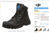 Chaussures en cuir palladium pour enfants à 22.5 euros … super affaire