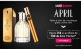 Offres Parfums : Parfumeries April  :25€ le bon d&rsquo;achats de 50