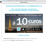 Paris : trajet en taxis le week end de 00h à 5 heures à 10 euros
