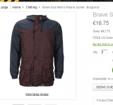 Veste / Parka hommes pas chère !  18.75 euros seulement