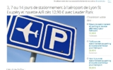 Parking Aeroport Lyon Saint Exupery à prix réduit de juin à septembre 2015