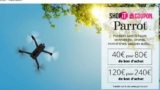 Bon plan Drone Parrot : bons d&rsquo;achats de 80 et 240€ vendus à moitié prix