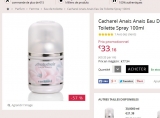 Super affaire parfum : Anais Anais de Cacharel en vapo 100ml à 33 euros port inclus