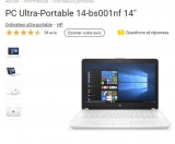 Pc Portable HP 14 pouces à moins de 200€ ( 14-bs001nf)