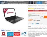 Ordinateur portable 15 pouces pas cher : 240 euros livraison incluse