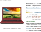 Pc portable 15 pouces core i3 8go de ram à 340 euros