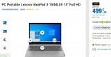 Pc portable Lenovo IdeaPad 3 15IML05 à 499€ ( 15 pouces, core i5 , 8go , 512 SSD )