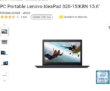 Bon prix PC portable Lenovo IdeaPad 320-15IKBN à 379€ (core i5 , nVidia Geforce GT920MX)