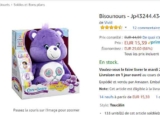 Jouet : peluche électronique Bisounours pas chère