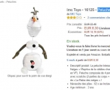 Vraiment pas chere : 8 euros la peluche chantante reine des neiges de 25 cm
