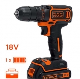 Bon plan bricolage avec la perceuse BLACK+DECKER BDCDC18K-QW  qui revient à 45€ (2 batteries)