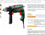 Bricolage : perceuse à percussion Bosch PSB 530 RE à 31€