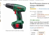 Bon plan coffret perceuse bosch avec 2 batteries à 55 euros