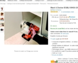 Bon prix perceuse visseuse black et decker à moins de 50 euros avec deux batteries