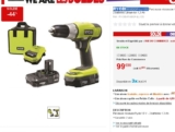 Bonne affaire perceuse sans fil 18v ryobi à 105 euros port inclus