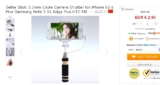 Bon plan perche à selfies à 2.9 euros port inclus