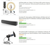 Anneaux lumineux ,  micros , stations meteos pas chers avec des coupons de réduction