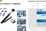 Perche à selfies pas chère à moins de 3 euros port inclus