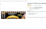 Piles pas chères : 10.98 euros les 24 duracell plus power AA