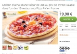 Réduction Pizza Pai : 19.9  euros le bon d&rsquo;achat de 30 euros