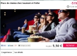 5 euros 50 la place de cinéma Gaumont Pathé pour y aller du 8 janvier au 9 fevrier 2014