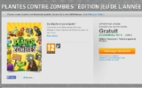 Gratuit : jeu pc / mac Plants vs Zombies