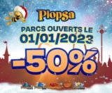 50% de réduction sur les parcs PLOPSA le 1er janvier