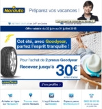 Bon plan pneus : bons d&rsquo;achats chez norauto sur les pneus good year
