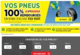Bonne affaire : pneus 100% remboursés chez feuvert (en bon d&rsquo;achat – pneus orium)