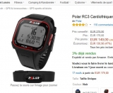 Bon plan sportifs : montre GPS cardio polar RC3 en vente flash à 129 euros