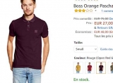 Polo hommes Hugo Boss Orange Pascha à 27€