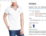 Bon prix polo kaporal hommes à moinsde 14 euros