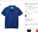 Mode enfants:  polo kaporal à 8.7 euros voire moins 8 euros