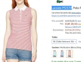 Mega affaire: Polo sans manche Lacoste pour femmes à 28.5€  (66€ sur le site officiel)